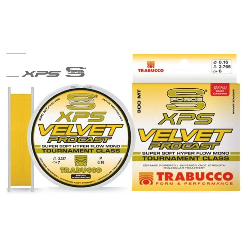 FILO DA PESCA TRABUCCO S-FORCE XPS VELVET PRO CAST 600MT