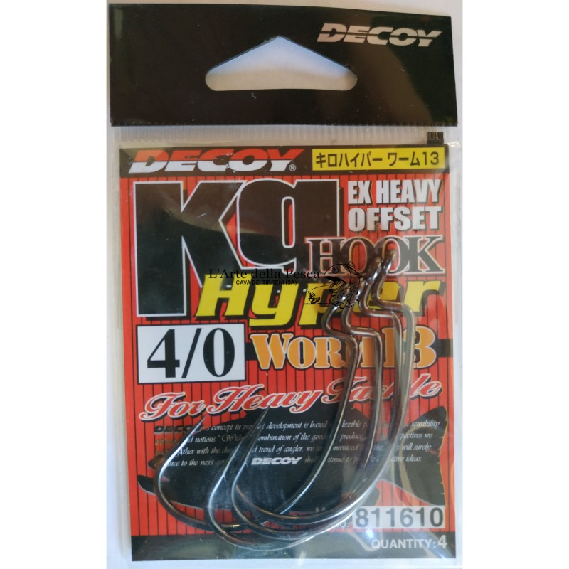 AMO WORM HOOK DECOY WORM13 KG HYPER SIZE 4/0