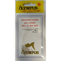 Mazzetto 8 Ami Per Cefalo Olympus Mis. 6