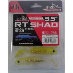 Artificiale Soft Bait Molix Rt Shad 3.5 9cm Col. 164 Yellow Back Gold Flake