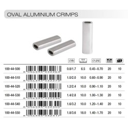 Trabucco Oval Aluminium Crimps